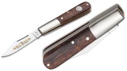 Couteau pliant Böker Plus Barlow Classic Gold - manche bois de fer et mitres laiton