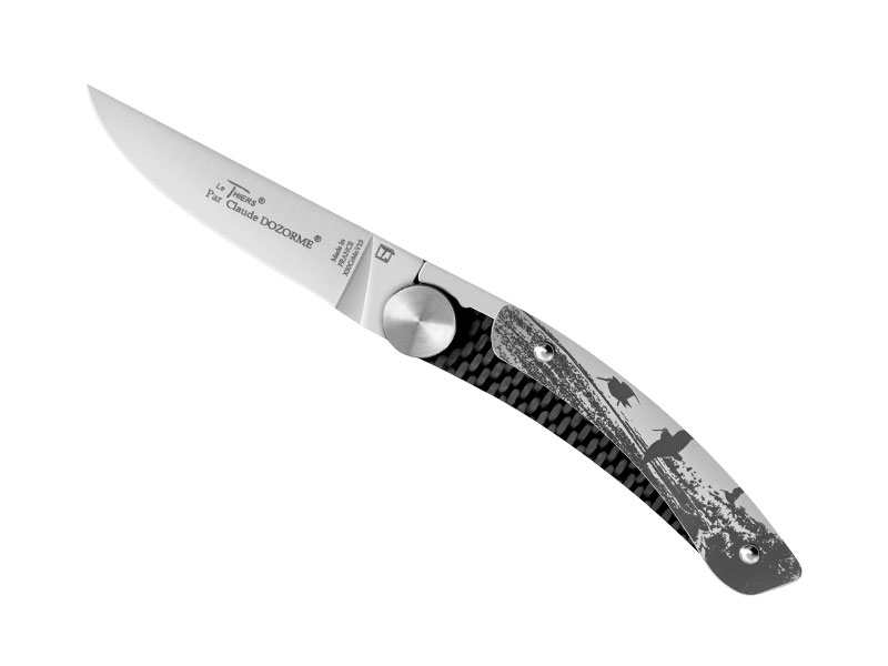 Couteau pliant Le Thiers® Jero C. Dozorme - manche 10.5 cm décor campagne
