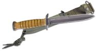 Couteau de combat Böker M3 Trench Knife 2.0 - lame 17 cm - manche cuir marron