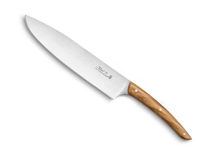 Couteau Chef Le Thiers® Cuisine au Quotidien DOZORME, lame 18 cm - manche olivier