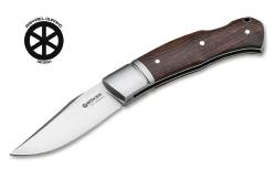 Couteau pliant Böker Solingen "Boxer" design par Raphaël Durand - manche 10.5 cm bois de fer