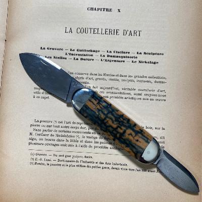 Couteau artisanal d'Alex Dubois "Bouledogue 2 pièces"