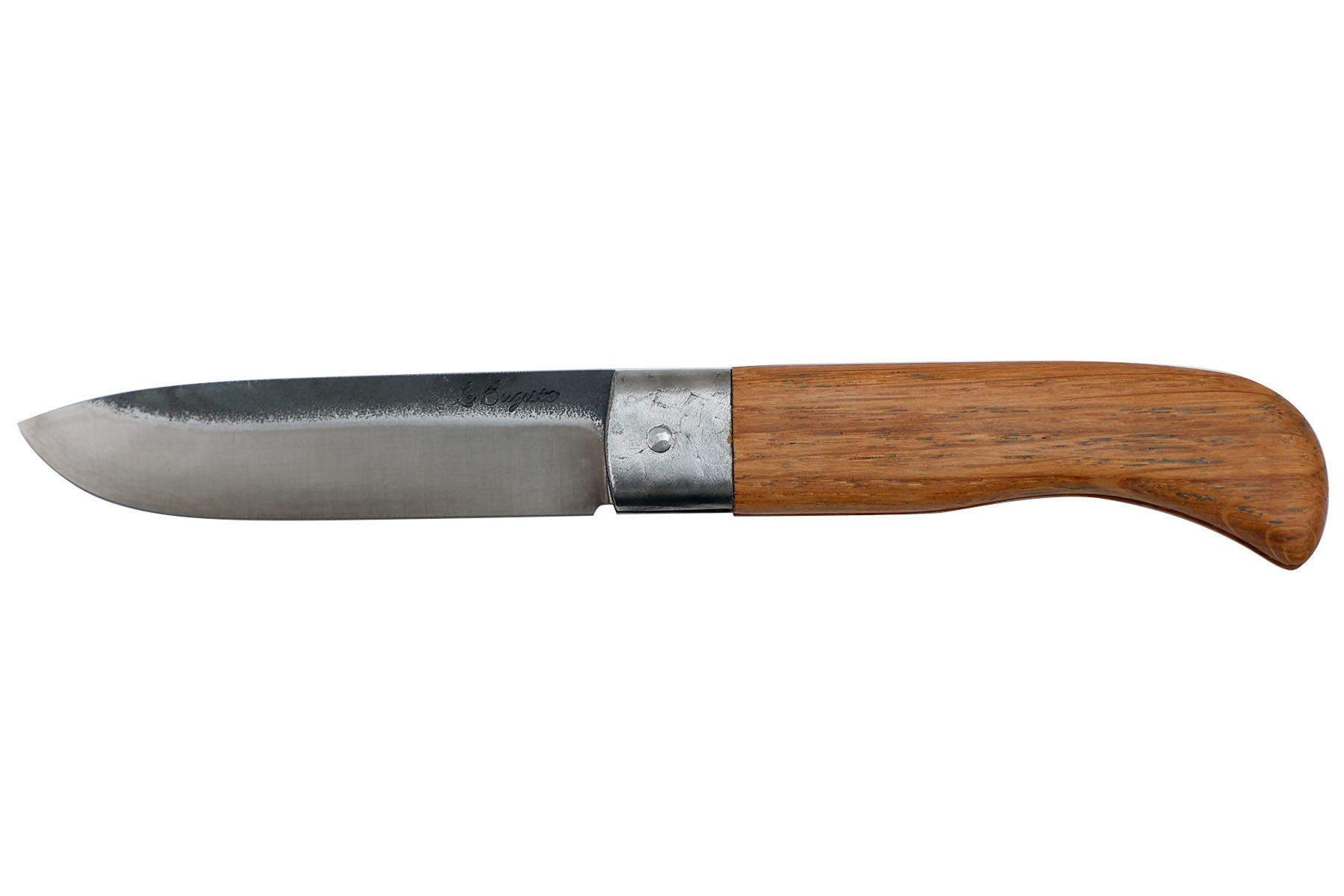Couteau artisanal pliant Frédéric Maschio modèle Le Bugiste - Chêne