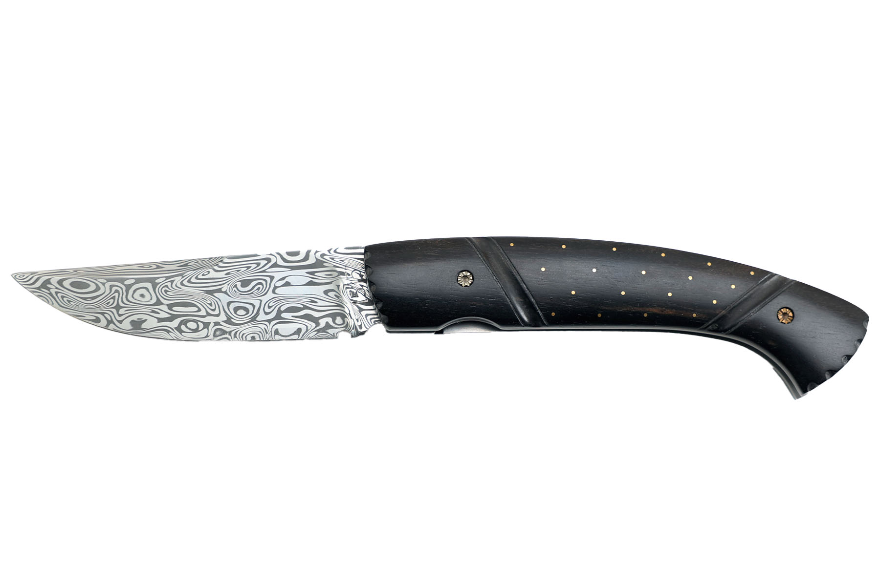 Couteau pliant artisanal Le 1515 - Manu Laplace Atelier 1515 - modèle Inuit black