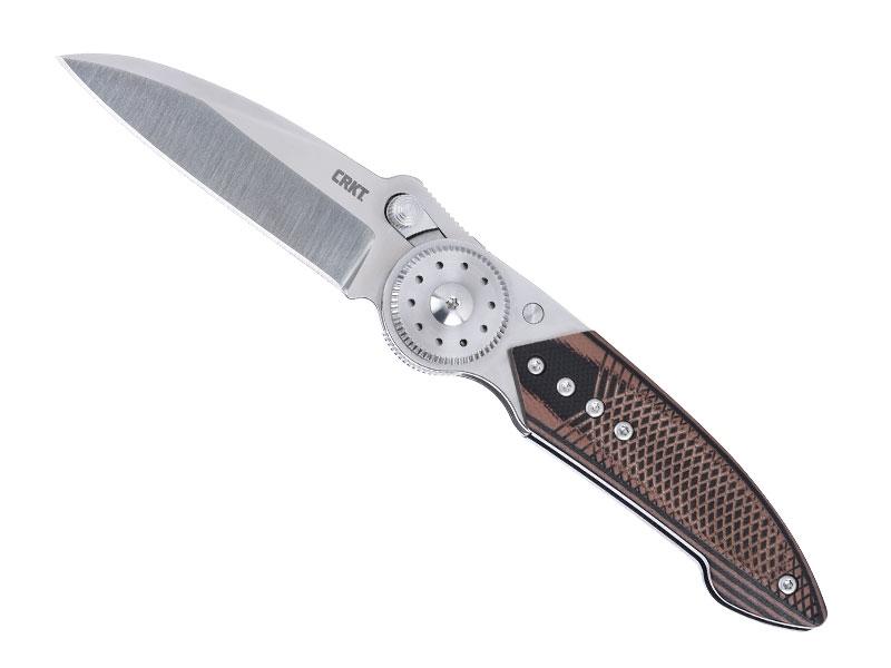 Couteau CRKT Walker - manche 10 cm G10 marron/noir