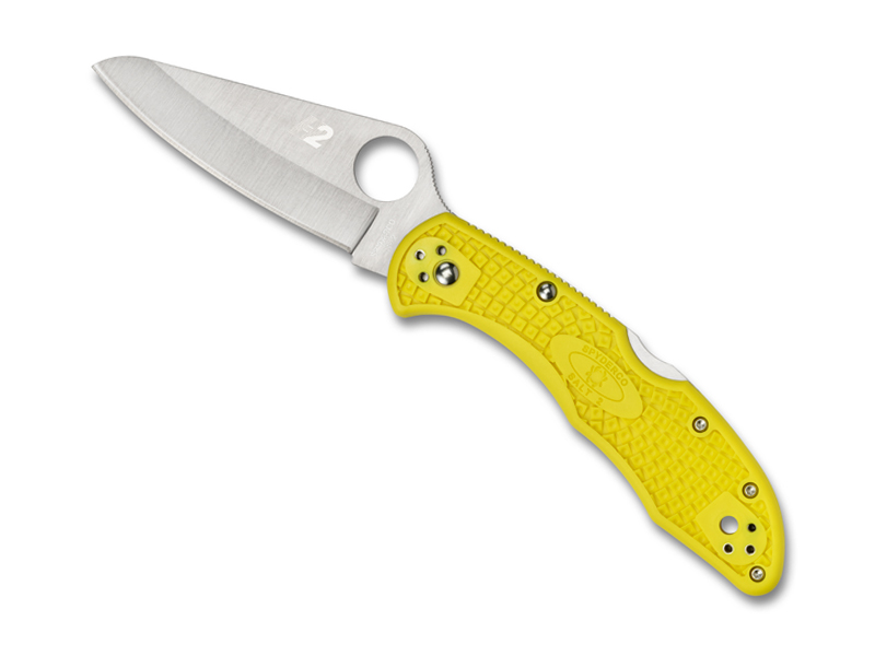 Couteau Spyderco Salt 2 - manche 10 cm jaune