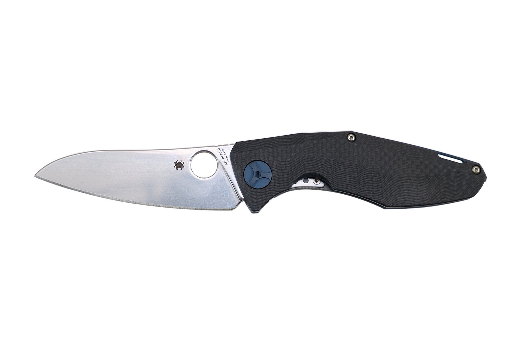 Couteau Spyderco Drunken - manche Fibre de carbone et titane