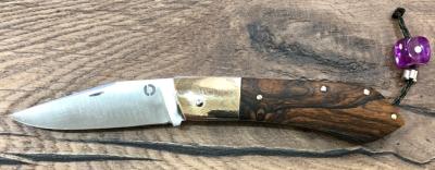 Couteau artisanal Denis Lagarde - bois de bocote