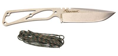 Couteau fixe skelet woodland camo paracorde - Wildsteer