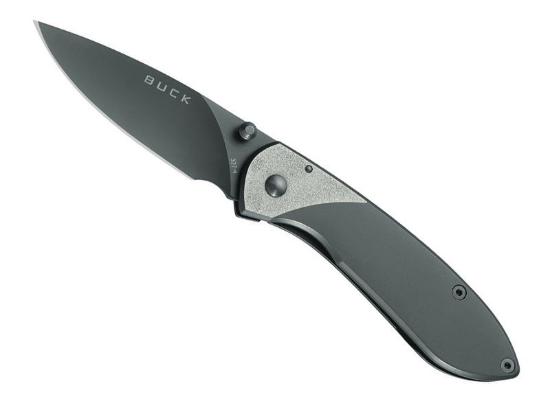 Couteau pliant Buck Nobleman n° 0327TTS - manche 9 cm acier brossé / titanium