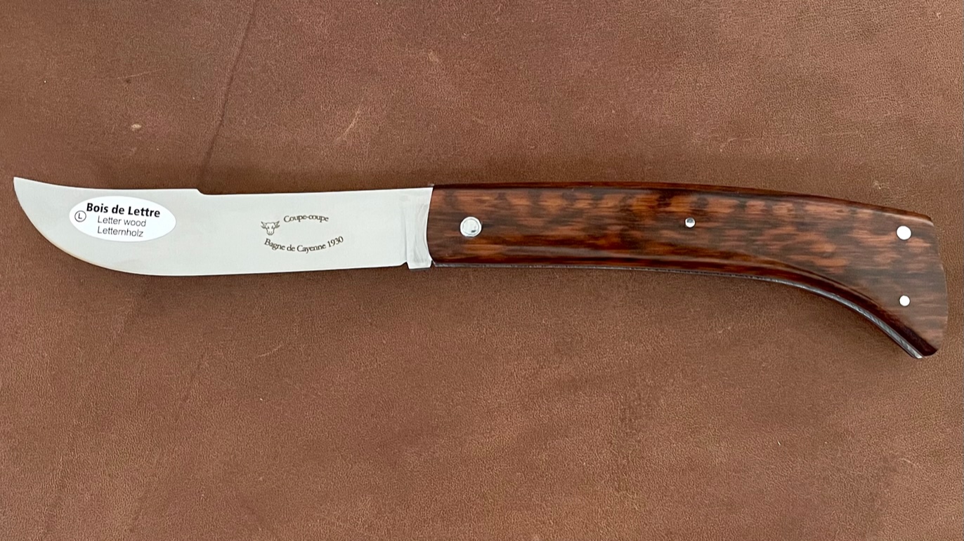 Couteau le Coupe-Coupe de Laguiole en Aubrac Bois de Lettre