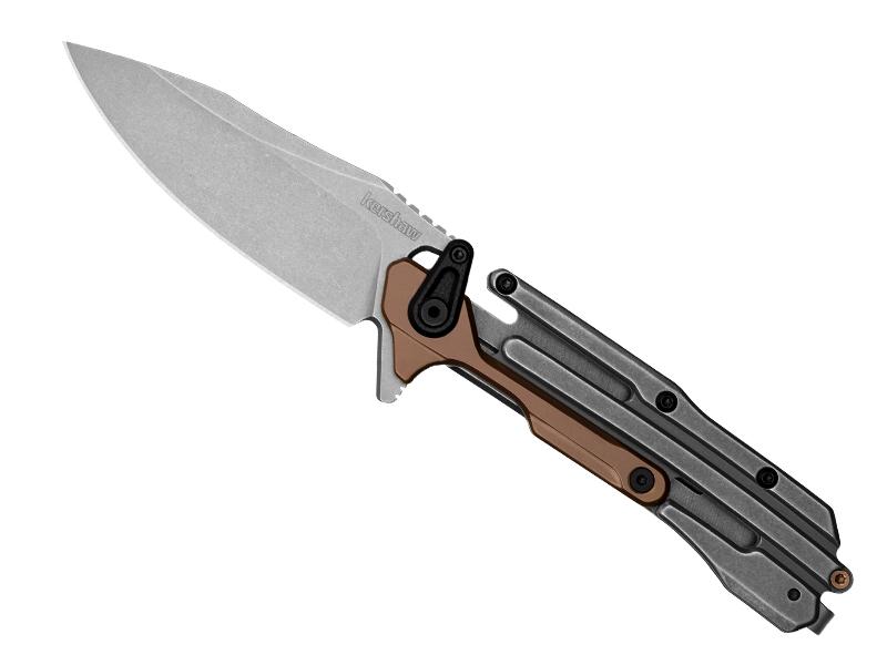Couteau pliant Kershaw Frontrunner - manche 11 cm acier/G10 bronze