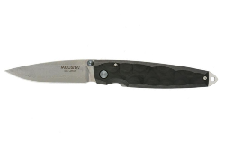 Couteau japonais Mcusta Tsuchi damas - manche 10 cm pakka noir