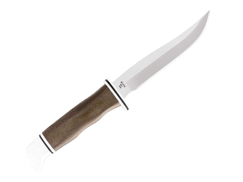 Poignard Buck Pathfinder - lame 12 cm - manche micarta marron