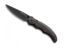 Couteau pliant CRKT Endorser - manche 10,5 cm G10 noir/marron strié