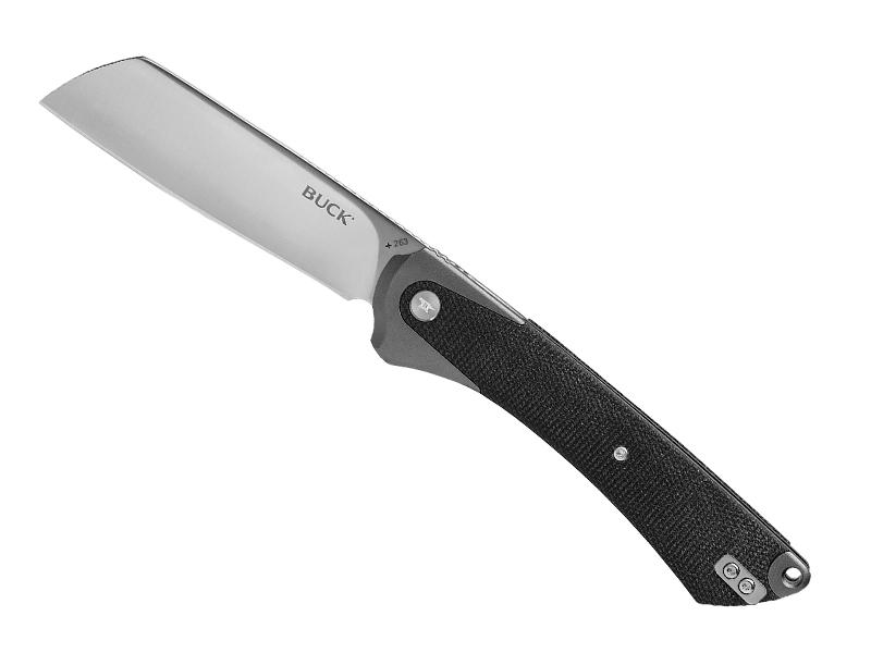 Couteau Buck Highline XL - manche 13 aluminum gris / micarta noir