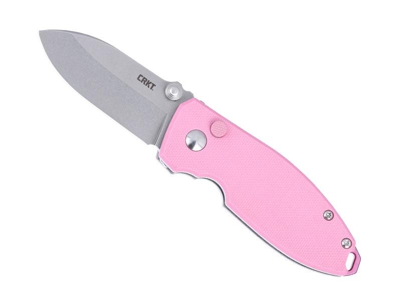 Couteau CRKT Squid - manche 9 cm G10 rose