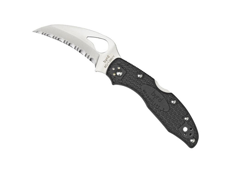 Couteau Byrd Knife Hawbill - manche 10 cm nylon/fibre de verre noir