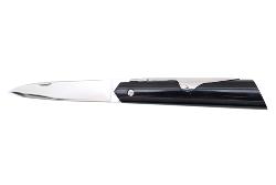 Couteau Mongin "Affûtiot" 10 cm en corne noire