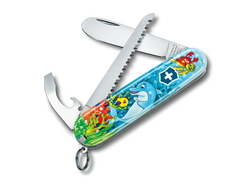 Couteau pliant multifonctions My First Victorinox dauphin+ scie - Manche 84 mm