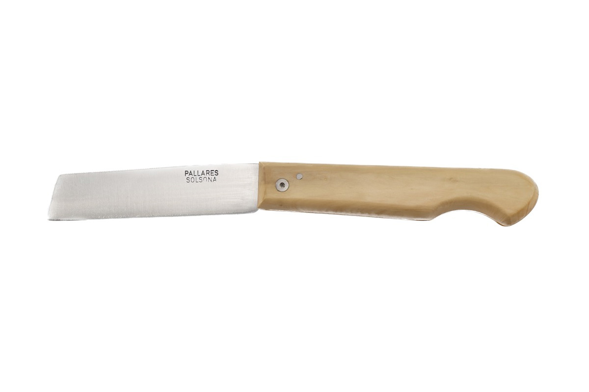 Couteau pliant Pallarès Solsona - Couteau de poche Pescador n°1 en buis - 9 cm acier carbone
