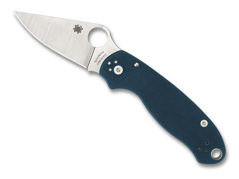 Couteau Spyderco Para 3 - manche 11 cm G10 bleu