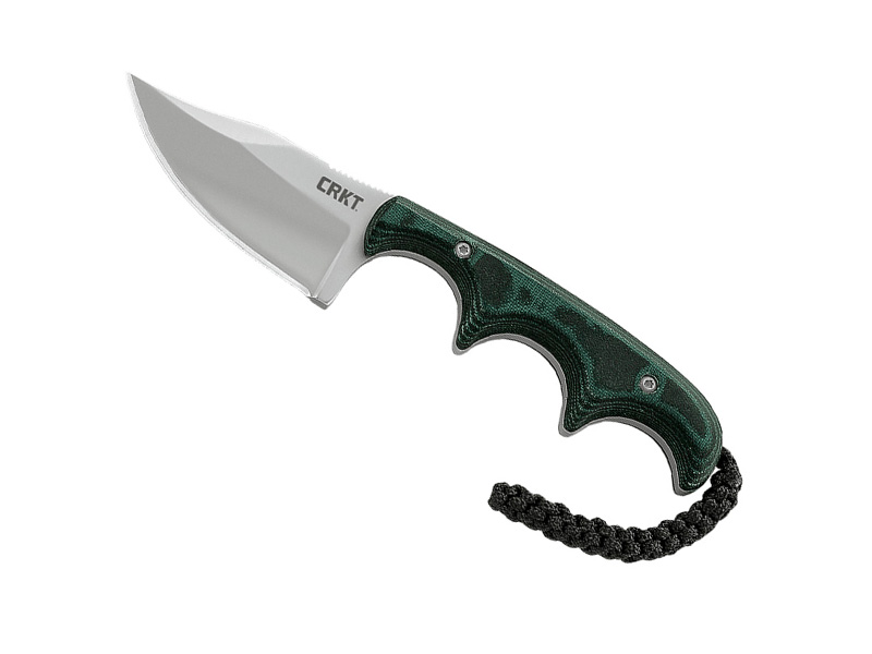 Couteau de cou CRKT Minimalist - manche résine vert/noir