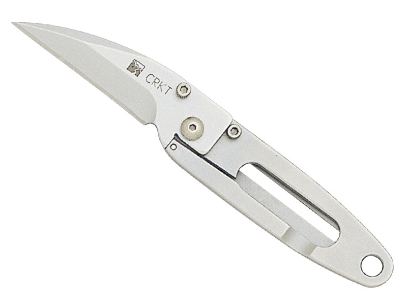Couteau CRKT P.E.C.K. - manche 7 cm inox avec clip ceinture/porte-billets