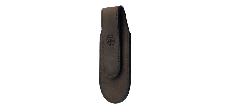 Etui Cuir Marron magnétique large Böker  - Longueur : 130mm