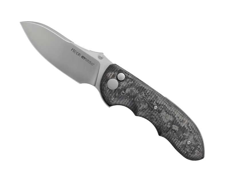 Couteau Viper Moon - manche 12,5 cm fibre de carbone noir