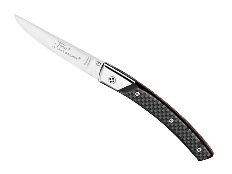 Couteau pliant C. Dozorme Le Thiers Secret - manche 11 cm fibre de carbone