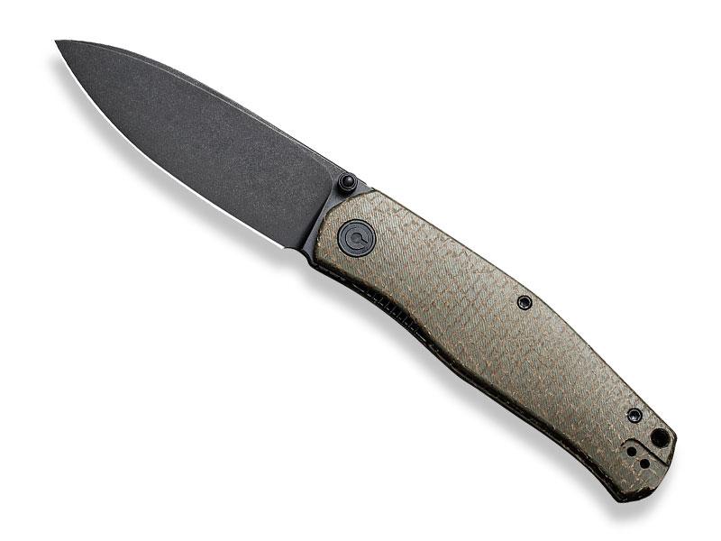 Couteau Civivi Sokoke blackwash - manche 11 cm micarta vert