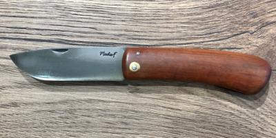 Couteau artisanal pliant "Dodu" de Frédéric Maschio - manche en Prunier