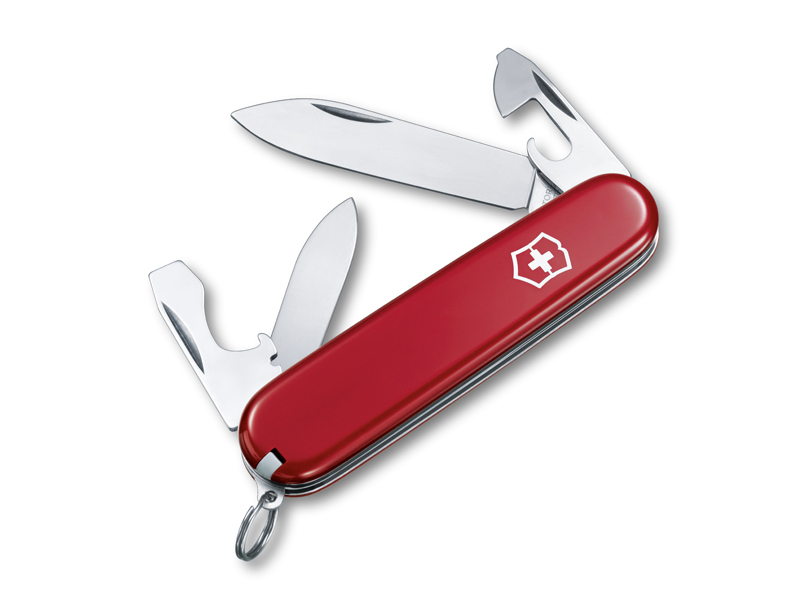 Couteau multifonctions Victorinox Recruit - Manche 84 mm rouge