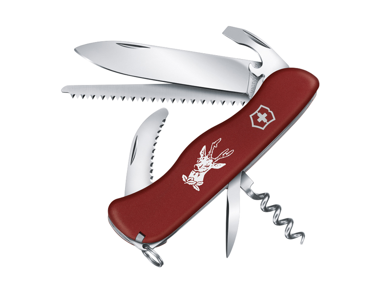 Couteau pliant multifonctions Victorinox Hunter rouge - manche 111 mm rouge