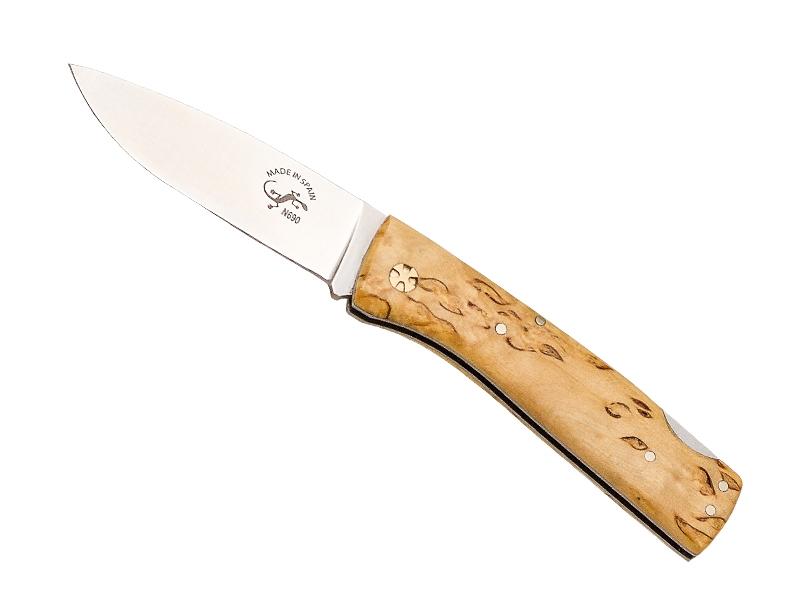 Couteau Salamandra - manche 9,5 cm bouleau
