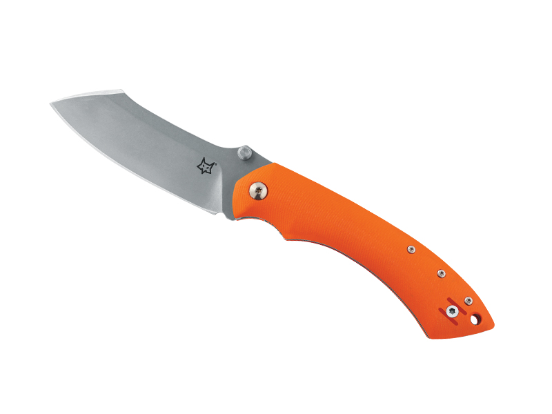 Couteau Fox Pelican manche G10 orange - manche 12,5 cm G10 orange