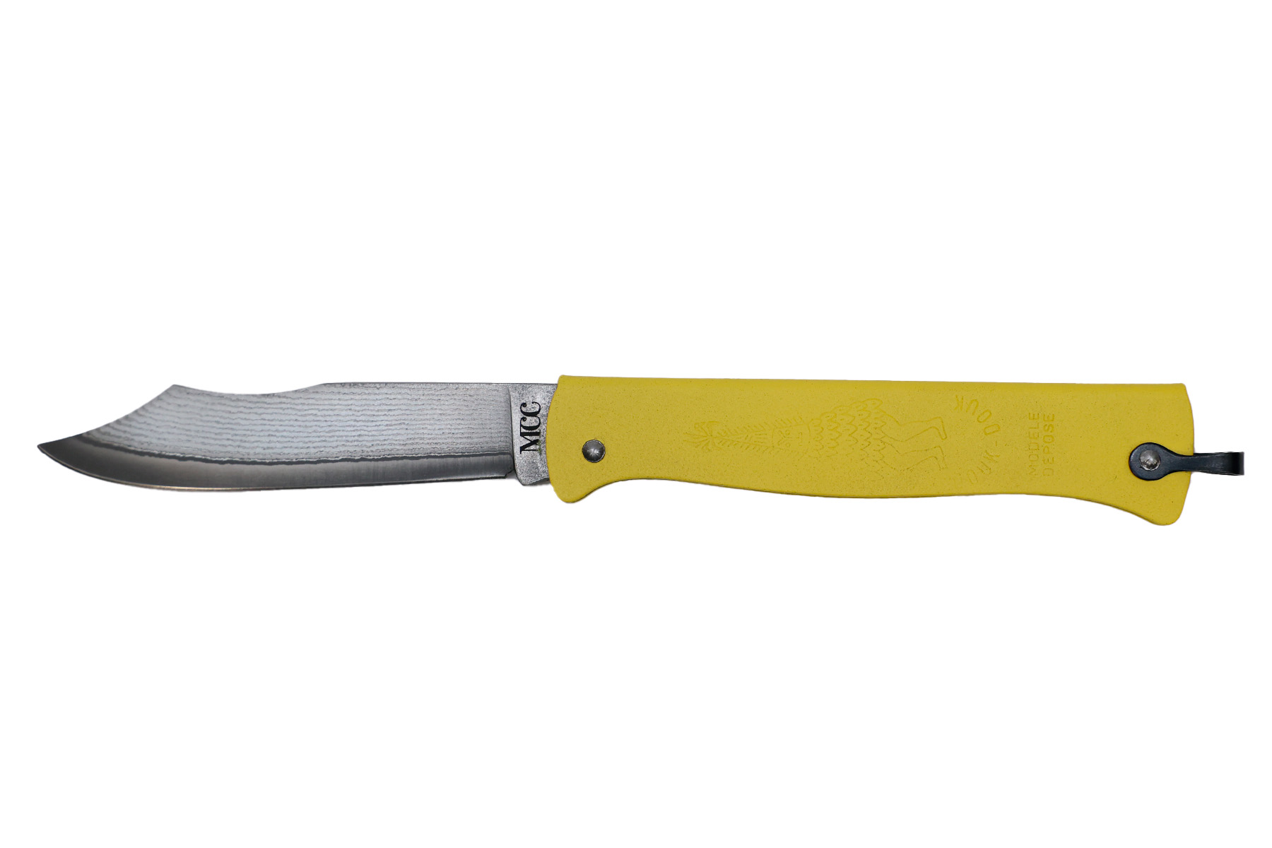 Couteau pliant Douk-Douk de Cognet " VG10 damas" série limitée - Jaune