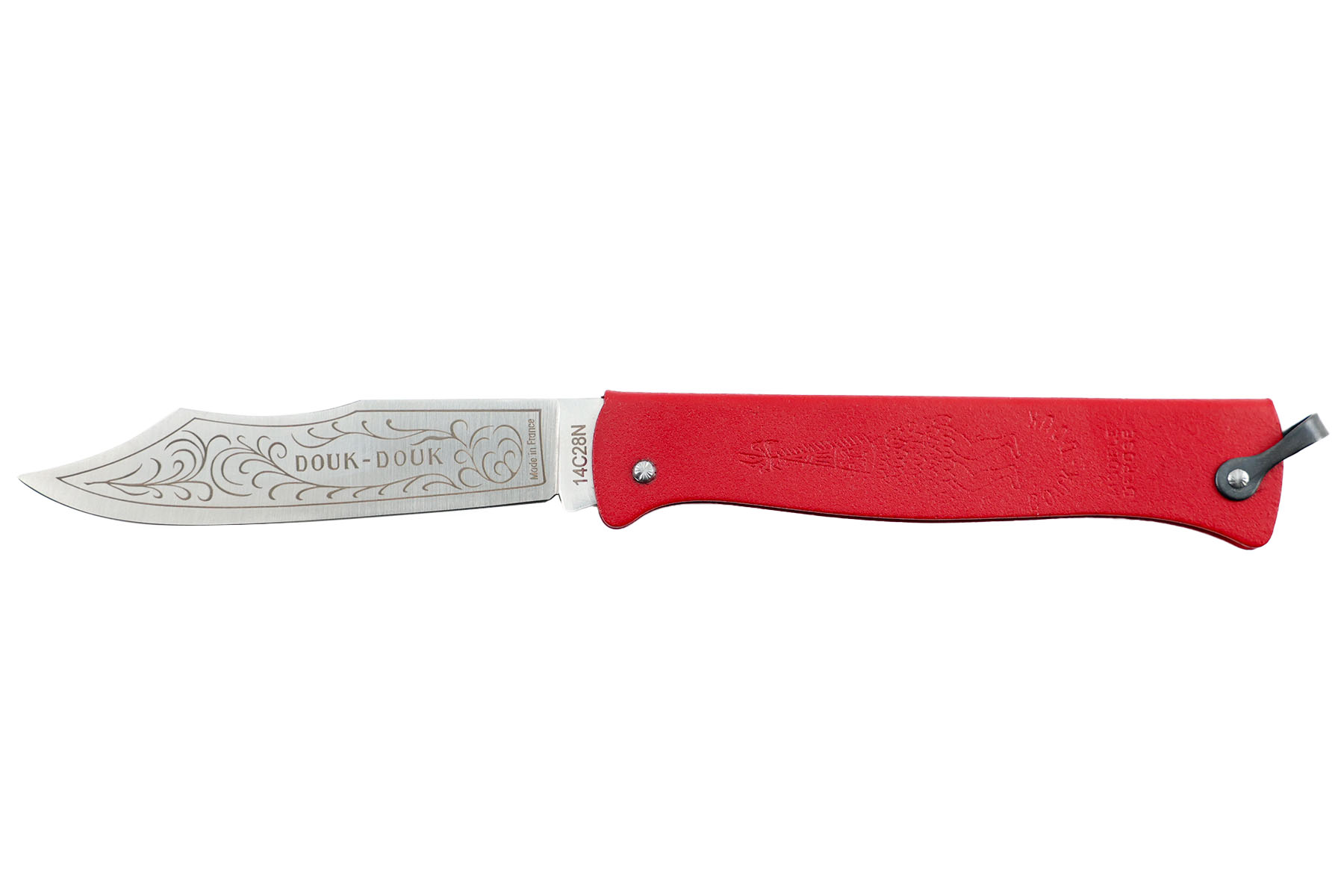 Couteau pliant Douk-Douk par Cognet couleur rouge- Nouvelle version