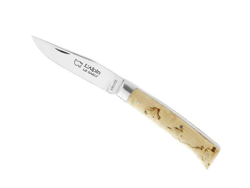 Couteau Au Sabot "l'Alpin" - manche 10 cm bouleau