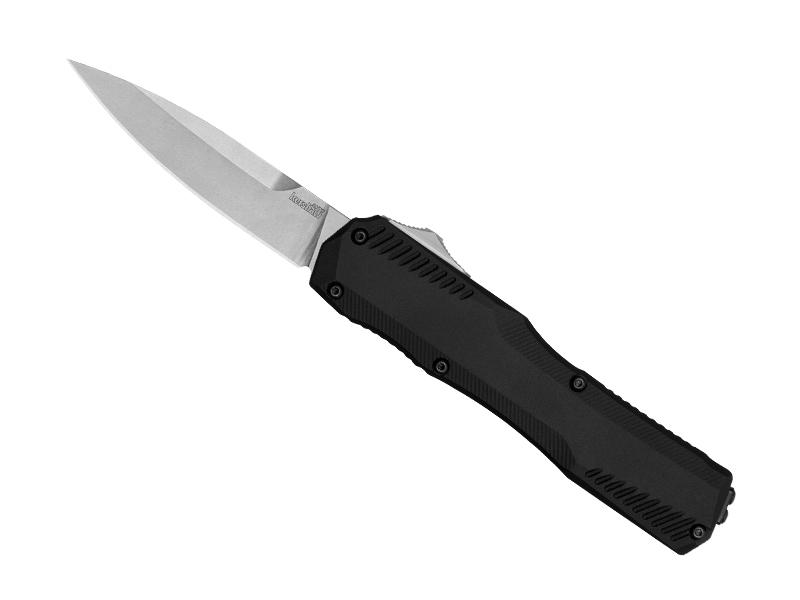 Couteau pliant automatique Kershaw Livewire - manche 12 cm aluminium anodisé noir