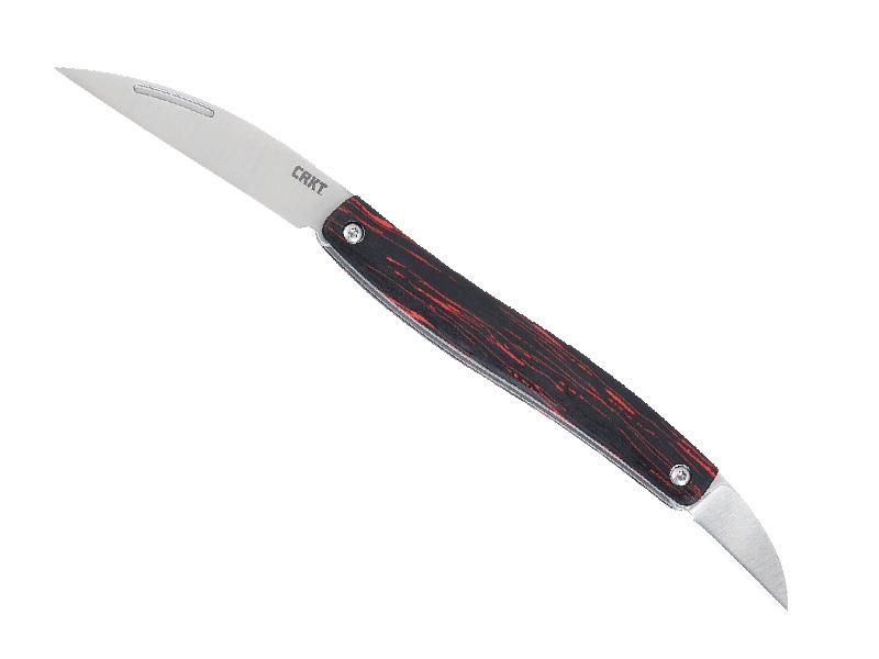 Couteau pliant CRKT Forebear -  manche 9 cm G10 noir/rouge
