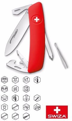 COUTEAU SUISSE SWIZA D04 ROUGE