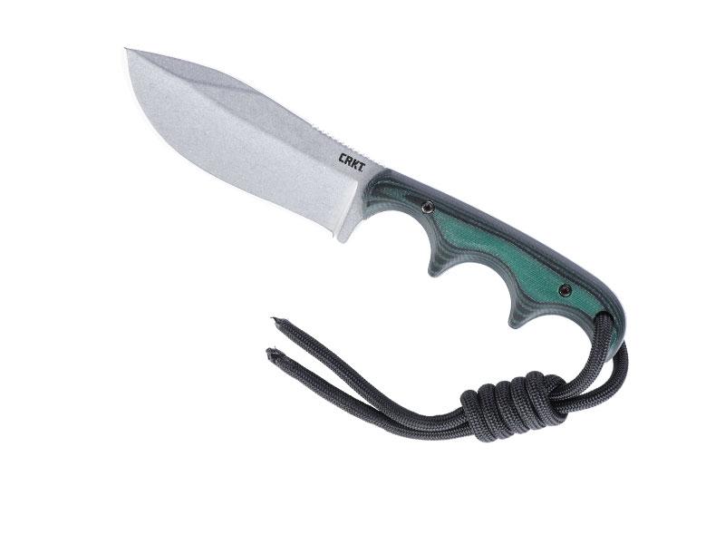 Poignard CRKT Minimalist Nessmuk - lame 7,5 cm - manche micarta vert/noir