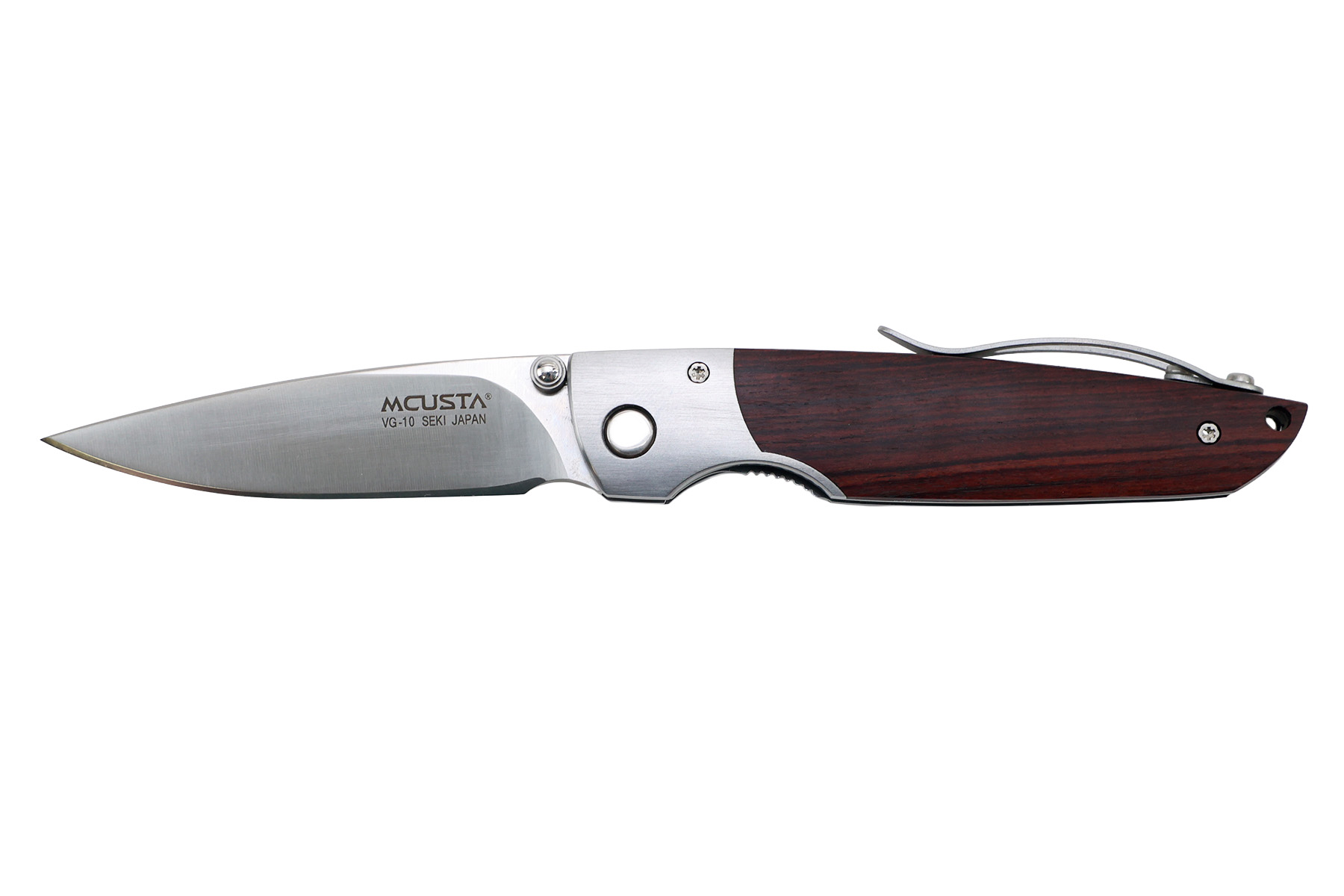 Couteau japonais Mcusta Tiana - manche en cocobolo mitre inox - lame 7 cm