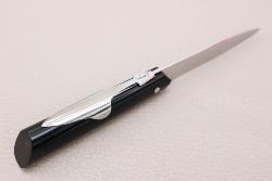 Couteau Mongin "Affûtiot" 10 cm en corne noire
