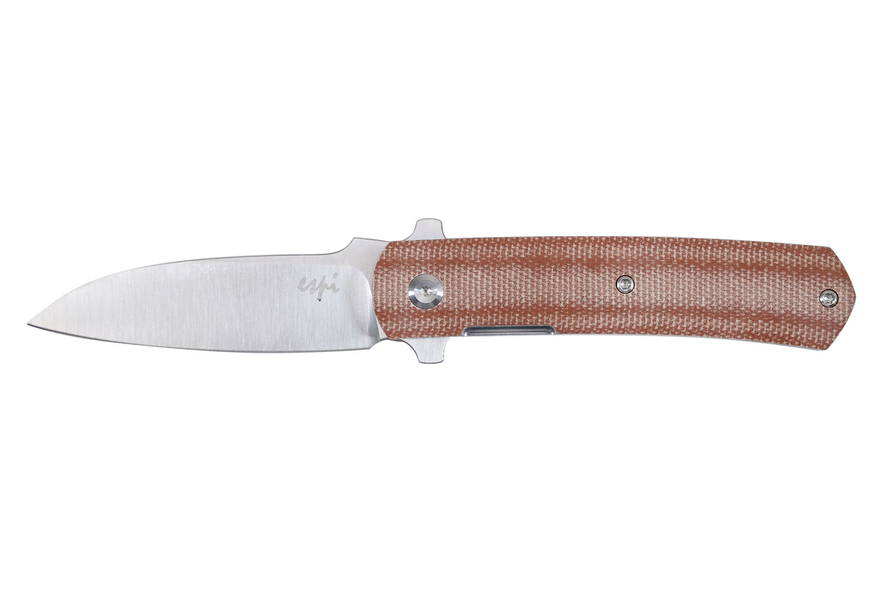 Couteau Ulys first run Collaboration Max Knives et Stéphane Espi - marron