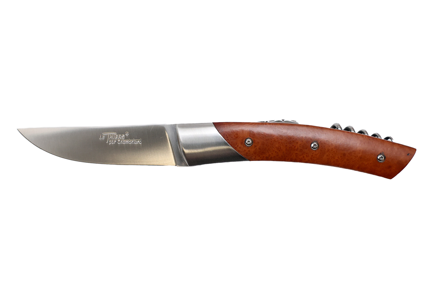 Couteau le Thiers par Chambriard "Trappeur" avec tire-bouchon - bruyère