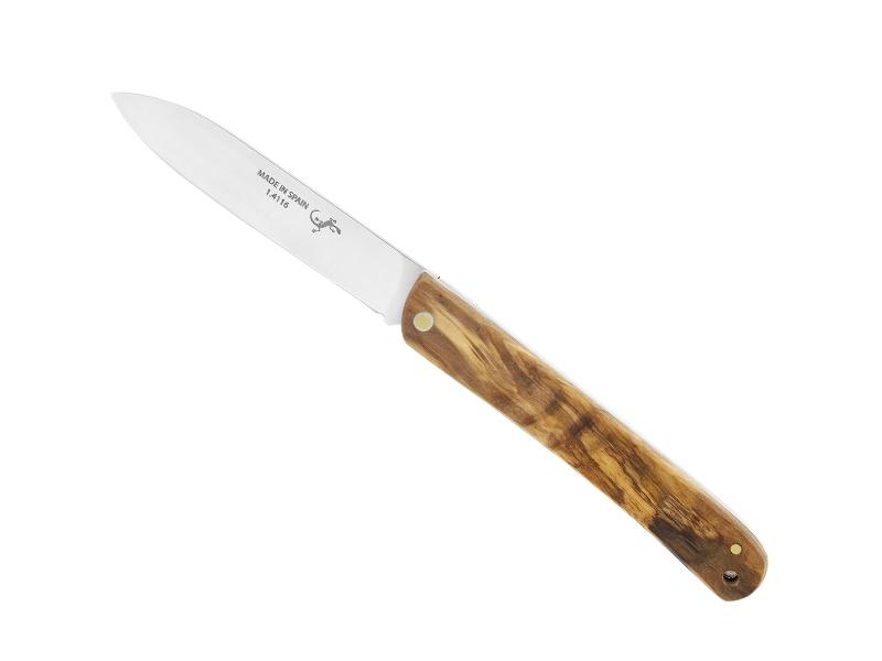 Couteau Salamandra - manche 10,5 cm olivier