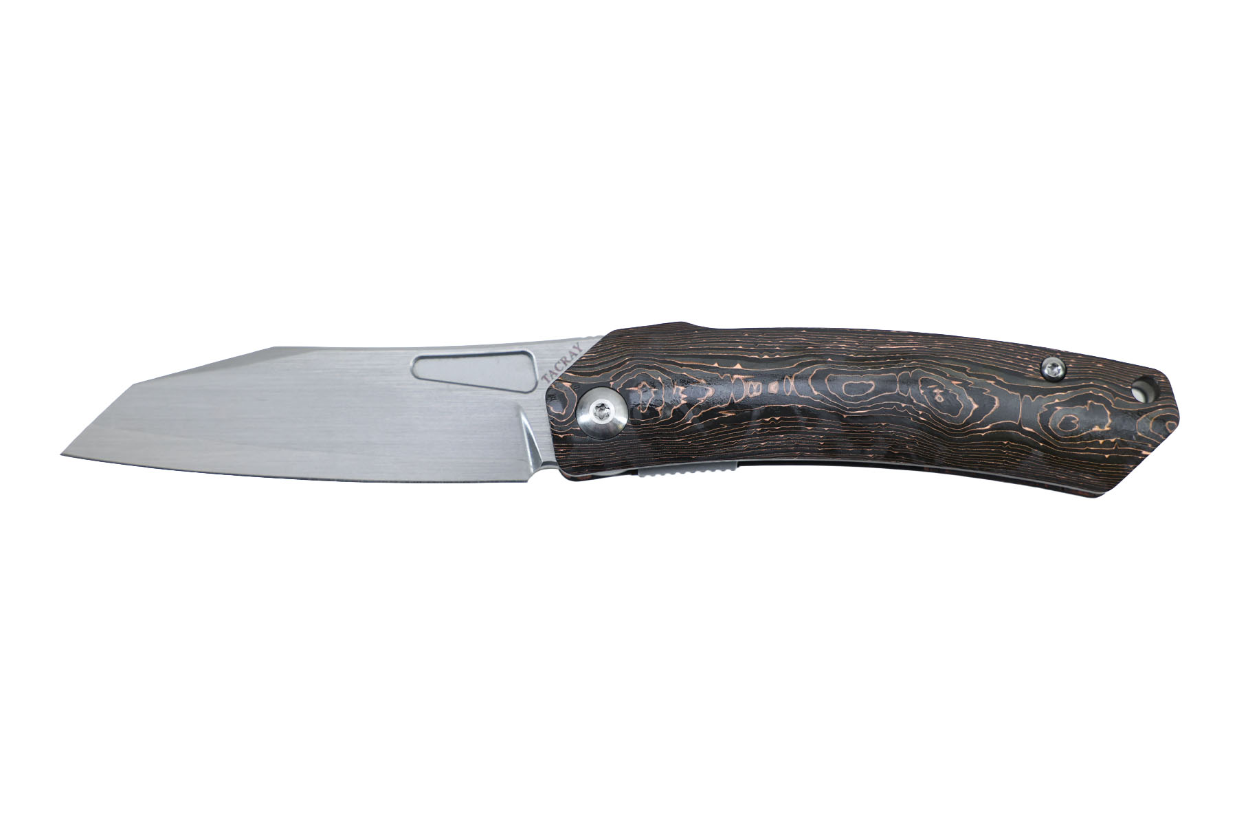 Couteau de poche Tacray ZDP189 Fat carbon